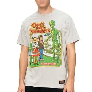 Steven Rhodes Don’t Talk To Strangers Graphic Cotton Tee Men’s Medium